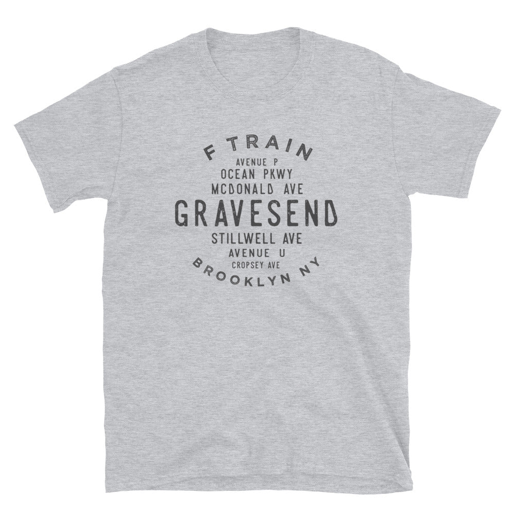 Gravesend Brooklyn NYC Adult Mens Grid Tee