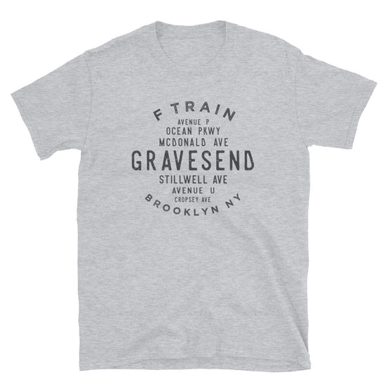 Gravesend Brooklyn NYC Adult Mens Grid Tee