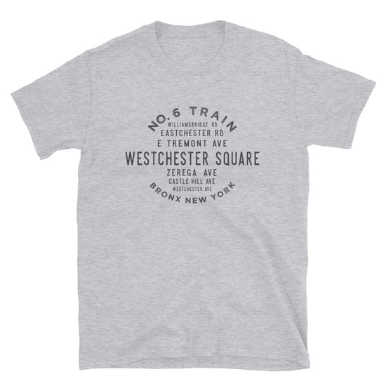 Westchester Square Bronx NYC Adult Mens Grid T-Shirt