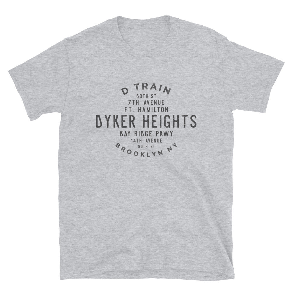 Dyker Heights Brooklyn NYC Adult Mens Grid Tee