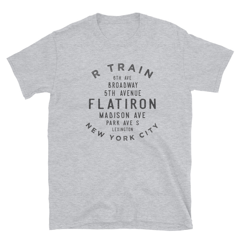 Flatiron Manhattan NYC Adult Mens Grid Tee