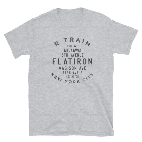 Flatiron Manhattan NYC Adult Mens Grid Tee