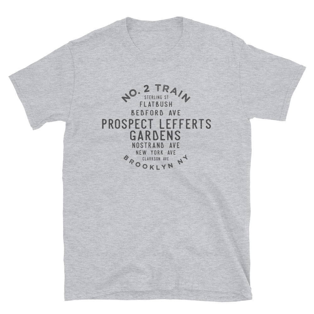 Prospect Lefferts Gardens Brooklyn Adult Mens Grid Tee