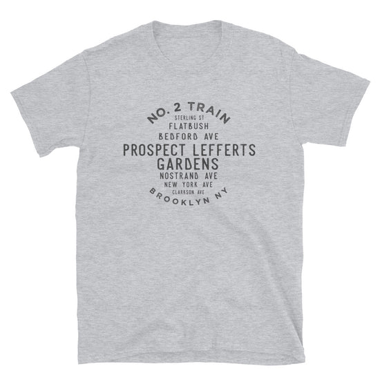 Prospect Lefferts Gardens Brooklyn Adult Mens Grid Tee