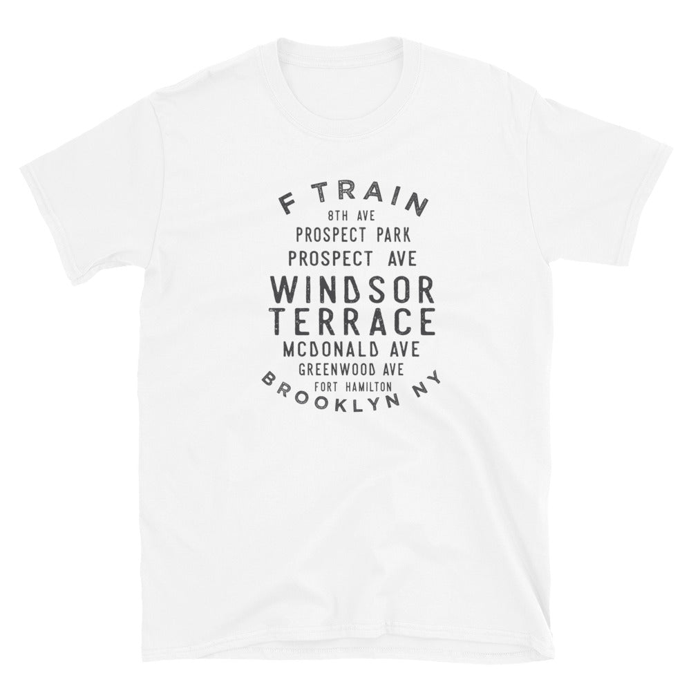 Windsor Terrace Brooklyn NYC Adult Mens Grid Tee