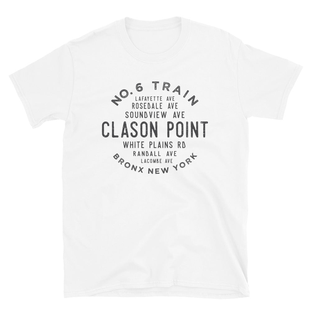 Clason Point Bronx NYC Adult Mens Grid Tee