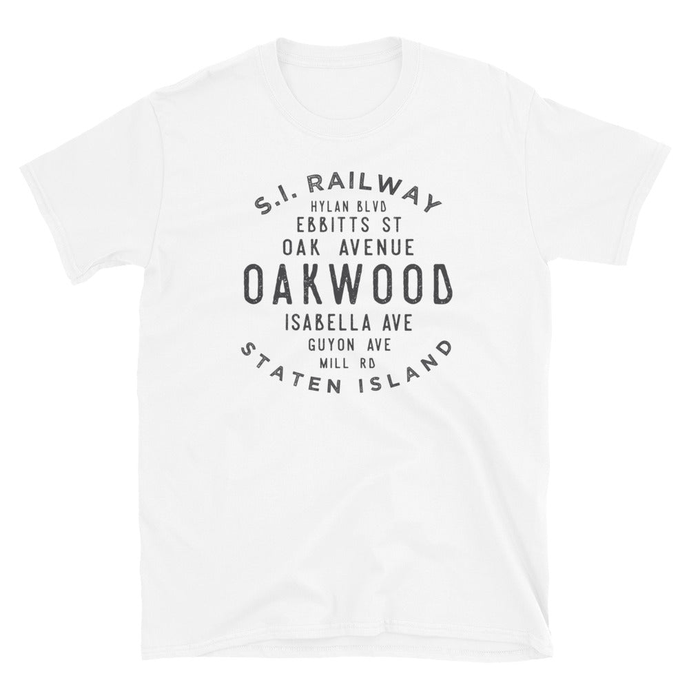 Oakwood Staten Island NYC Adult Mens Grid Tee