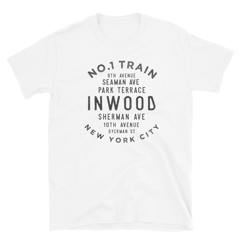 Inwood Manhattan NYC Adult Mens Grid Tee