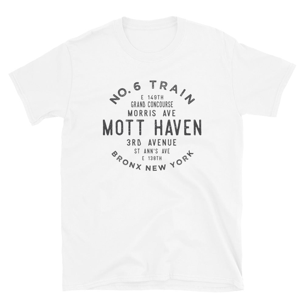 Mott Haven Bronx NYC Adult Mens Grid Tee