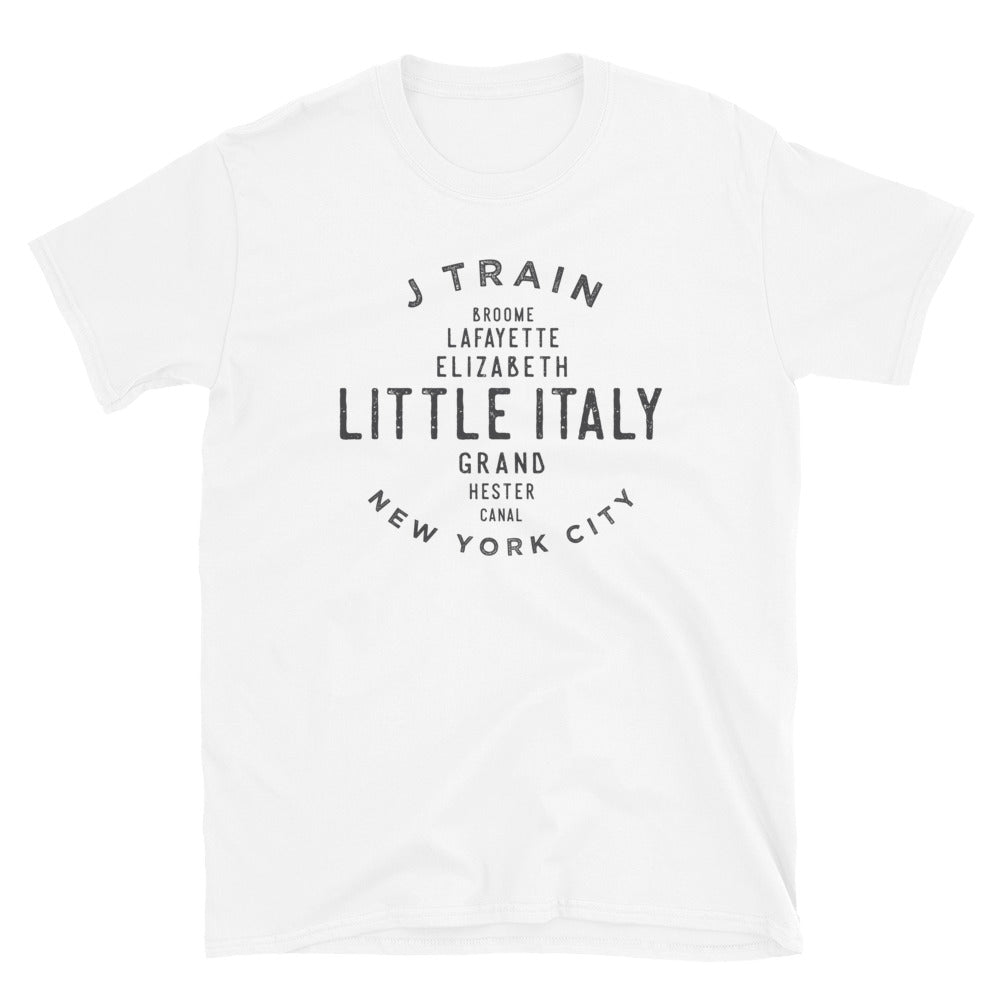Little Italy Manhattan NYC Adult Mens Grid Tee