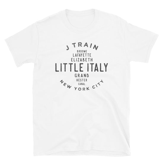 Little Italy Manhattan NYC Adult Mens Grid Tee