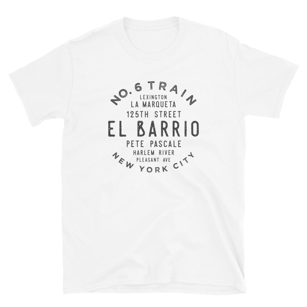 El Barrio Manhattan NYC Adult Mens Grid Tee