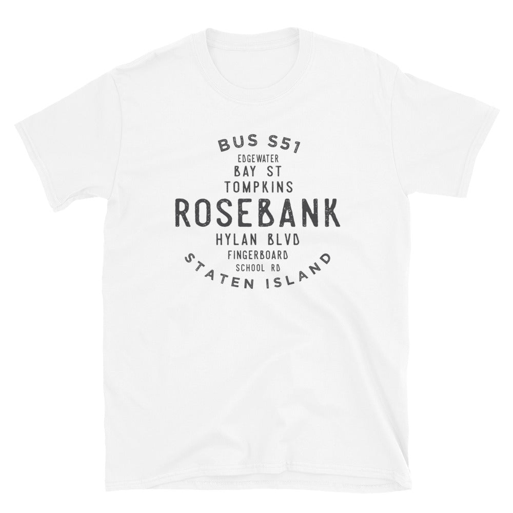 Rosebank Staten Island NYC Adult Mens Grid Tee
