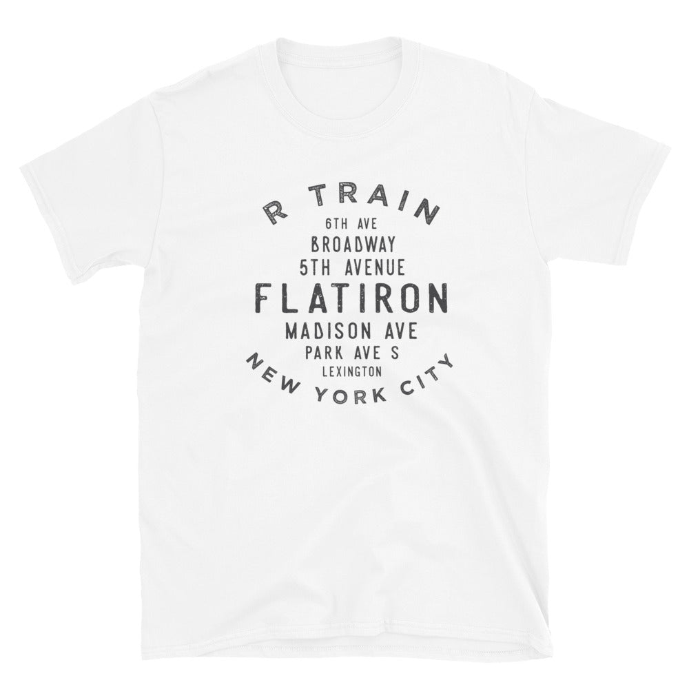 Flatiron Manhattan NYC Adult Mens Grid Tee