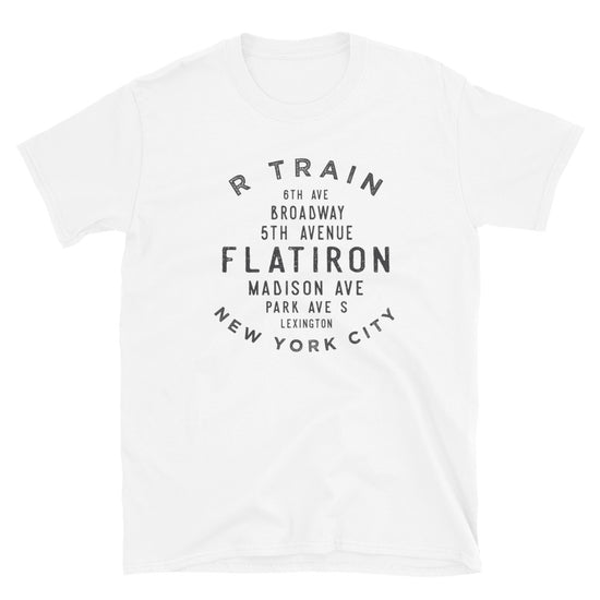 Flatiron Manhattan NYC Adult Mens Grid Tee