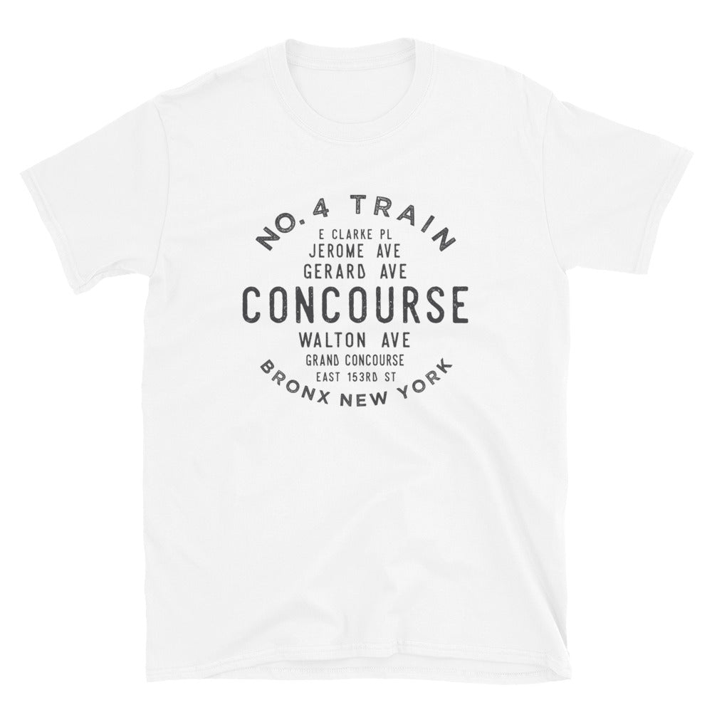 Concourse Bronx NYC Adult Mens Grid Tee