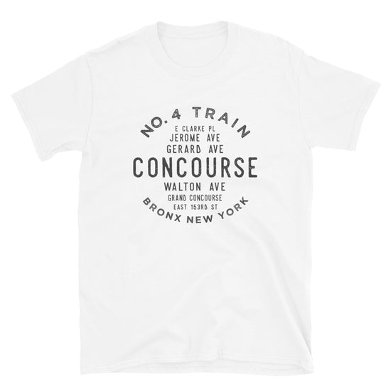 Concourse Bronx NYC Adult Mens Grid Tee