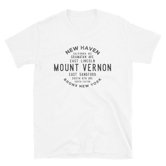 Load image into Gallery viewer, Mount Vernon Bronx NYC Adult Mens Grid Tee
