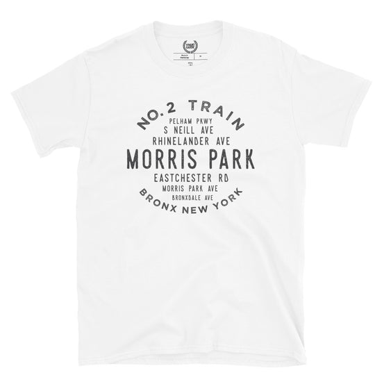 Morris Park Bronx NYC Adult Mens Grid Tee