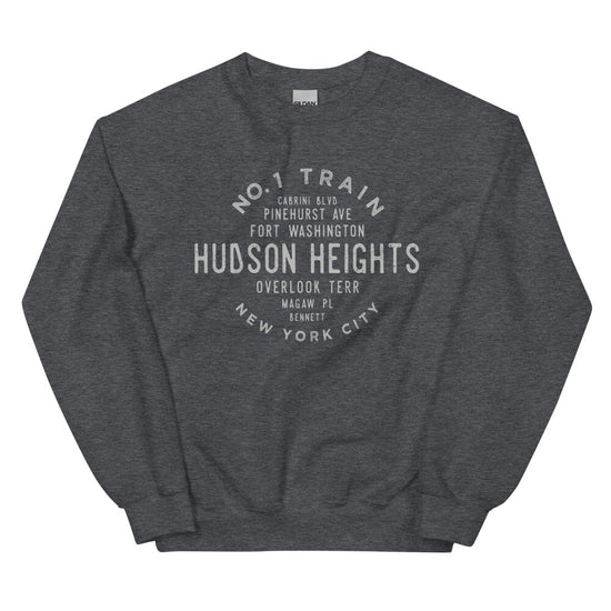 Hudson Heights Manhattan NYC Adult Sweatshirt