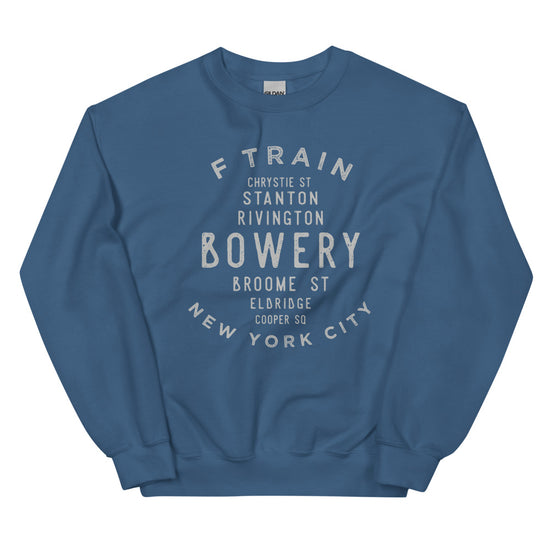 Bowery Manhattan NYC Adult Sweatshirt