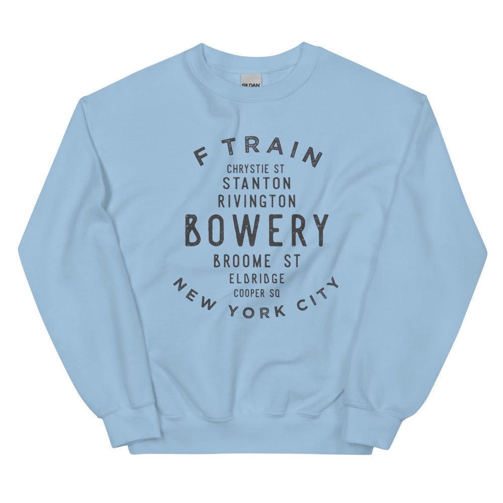 Bowery Manhattan NYC Adult Sweatshirt
