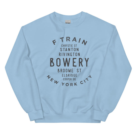 Bowery Manhattan NYC Adult Sweatshirt