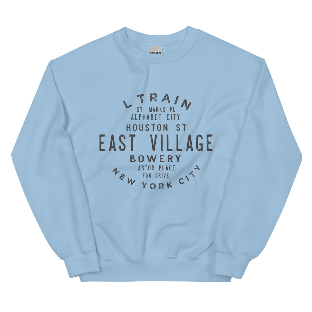 East Village Manhattan NYC Adult Sweatshirt