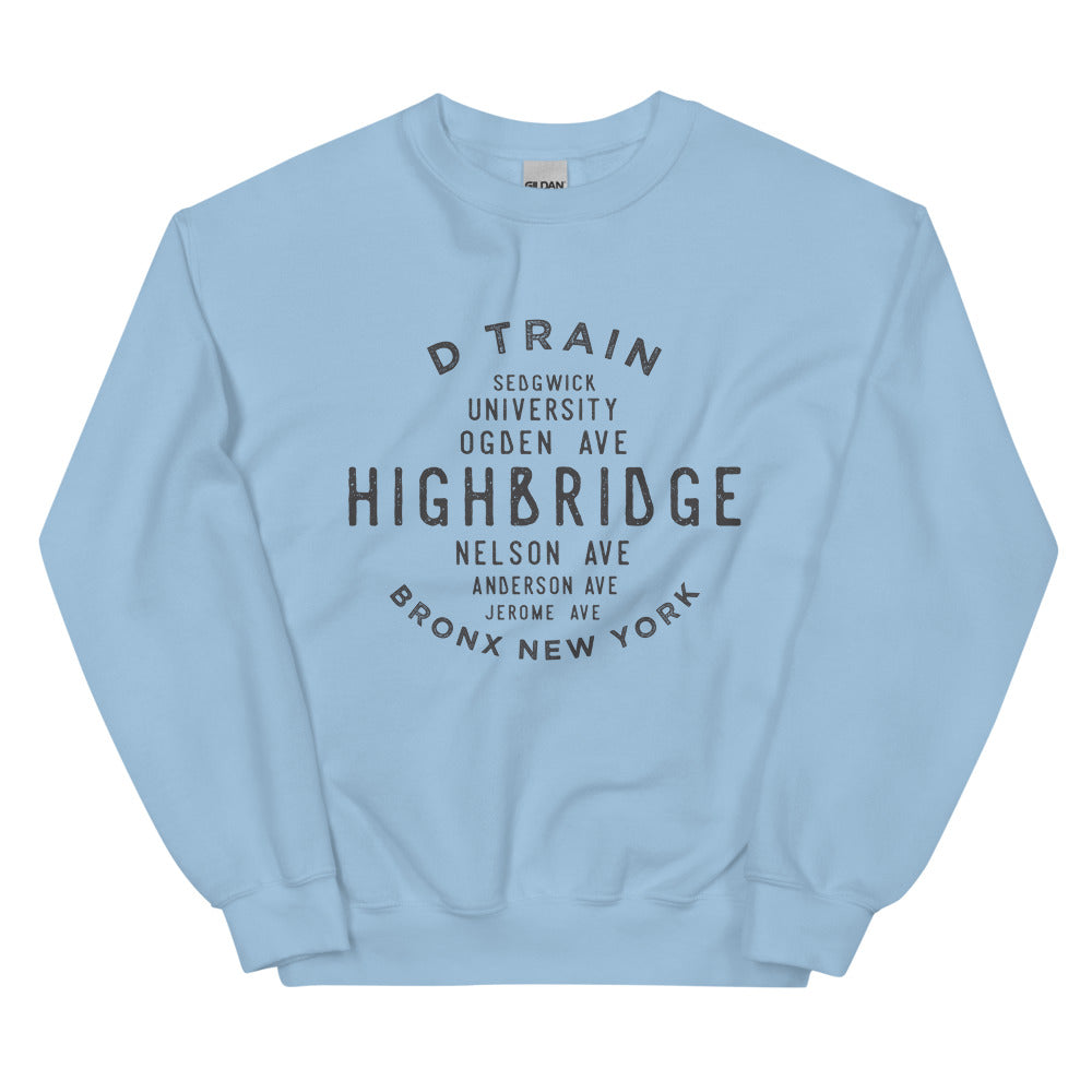 Highbridge Bronx NYC Adult Sweatshirt