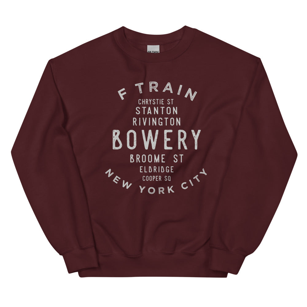 Bowery Manhattan NYC Adult Sweatshirt