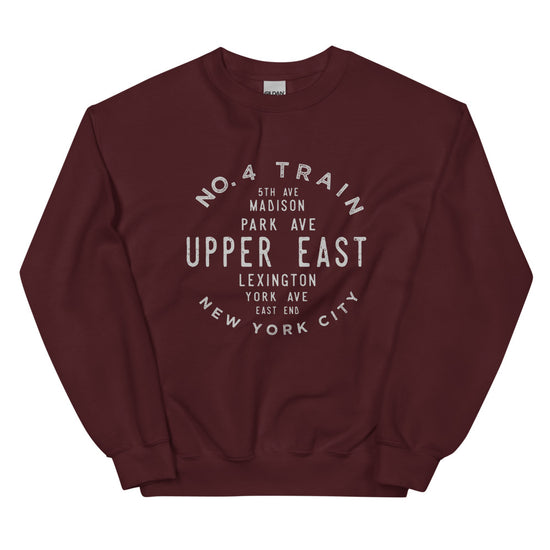 Upper East Manhattan NYC Adult Sweatshirt