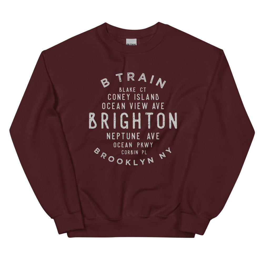 Brighton Beach Brooklyn NYC Adult Sweatshirt
