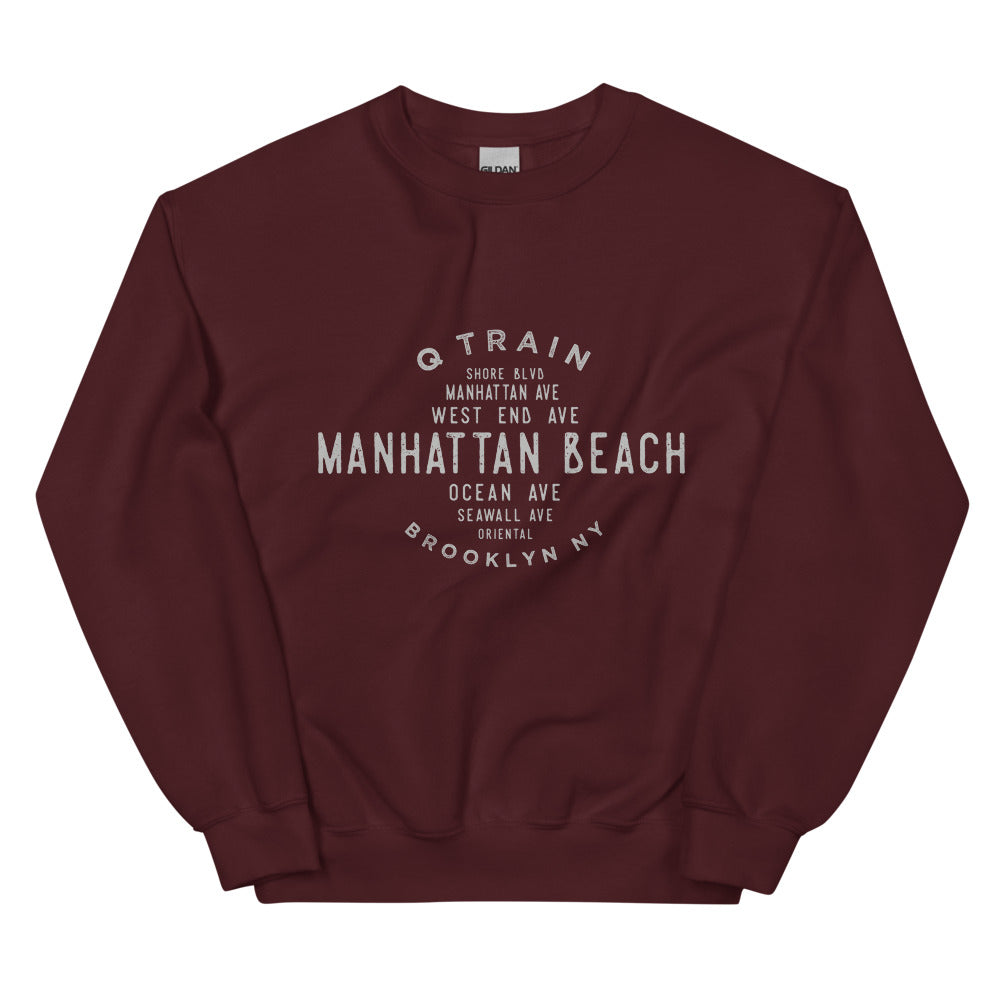 Manhattan Beach Brooklyn NYC Adult Sweatshirt