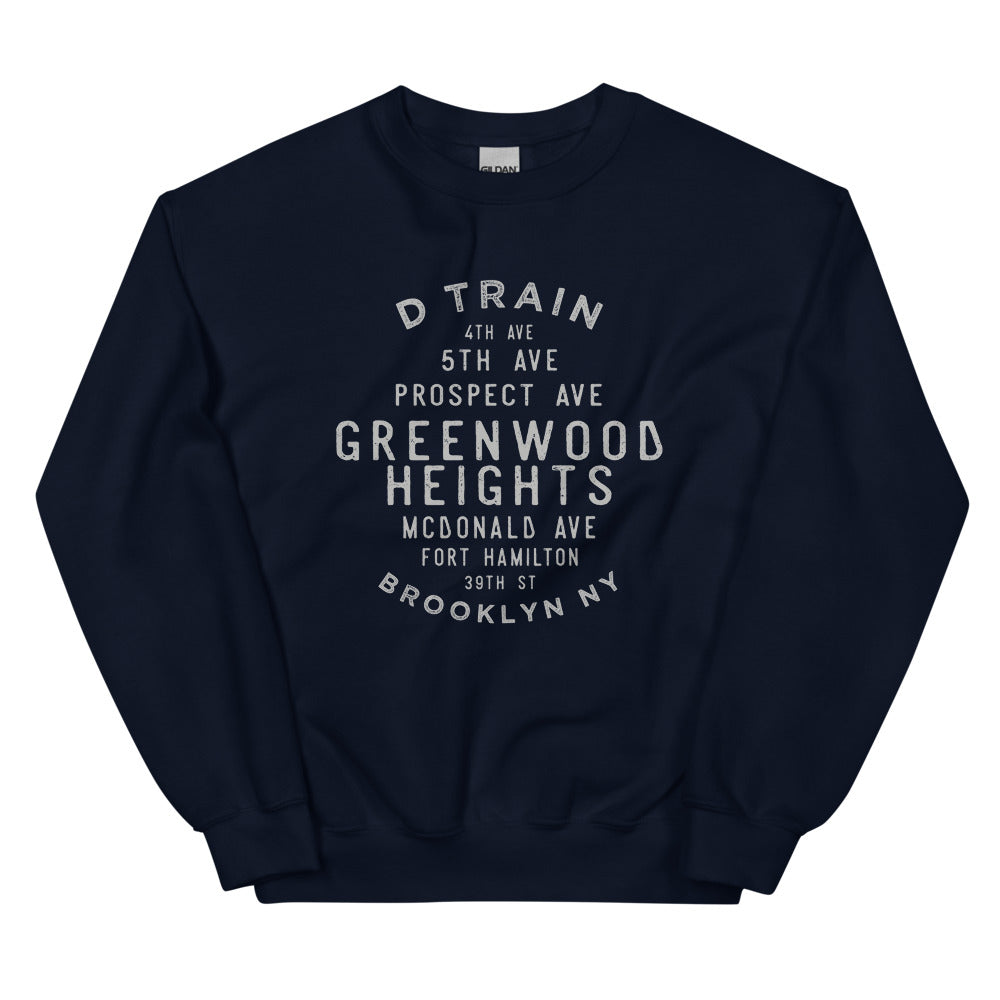 Greenwood Heights Brooklyn NYC Adult Sweatshirt