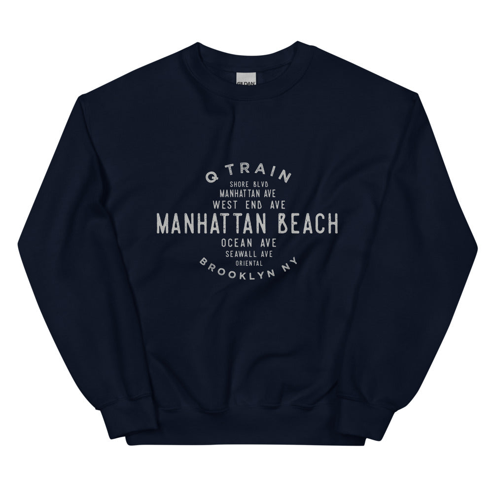 Manhattan Beach Brooklyn NYC Adult Sweatshirt