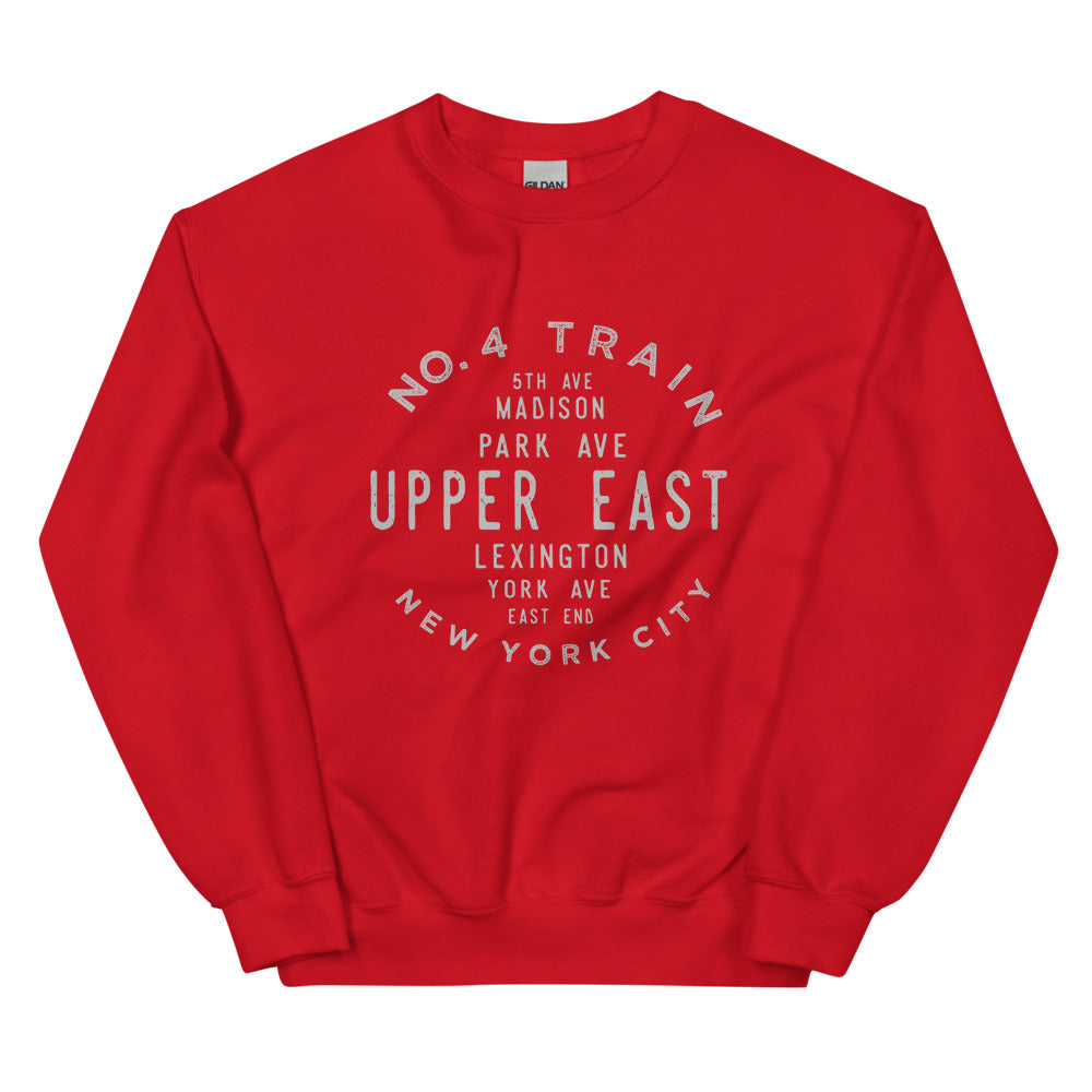 Upper East Manhattan NYC Adult Sweatshirt