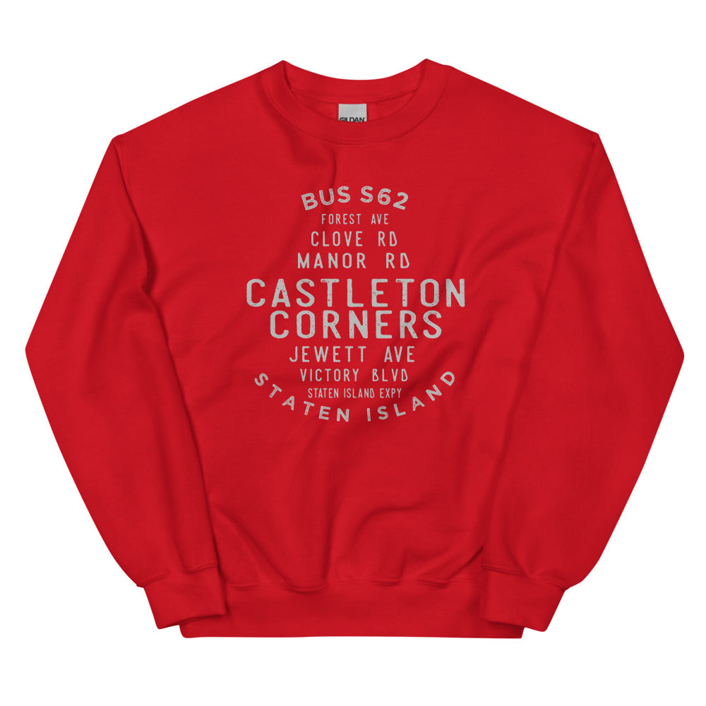 Castleton Corners Staten Island NYC Adult Sweatshirt