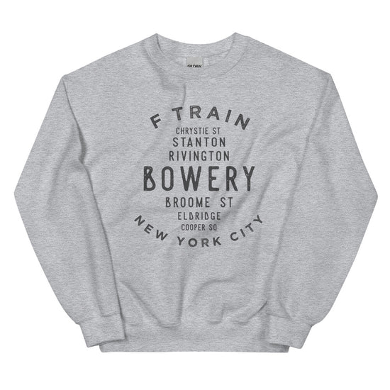 Bowery Manhattan NYC Adult Sweatshirt