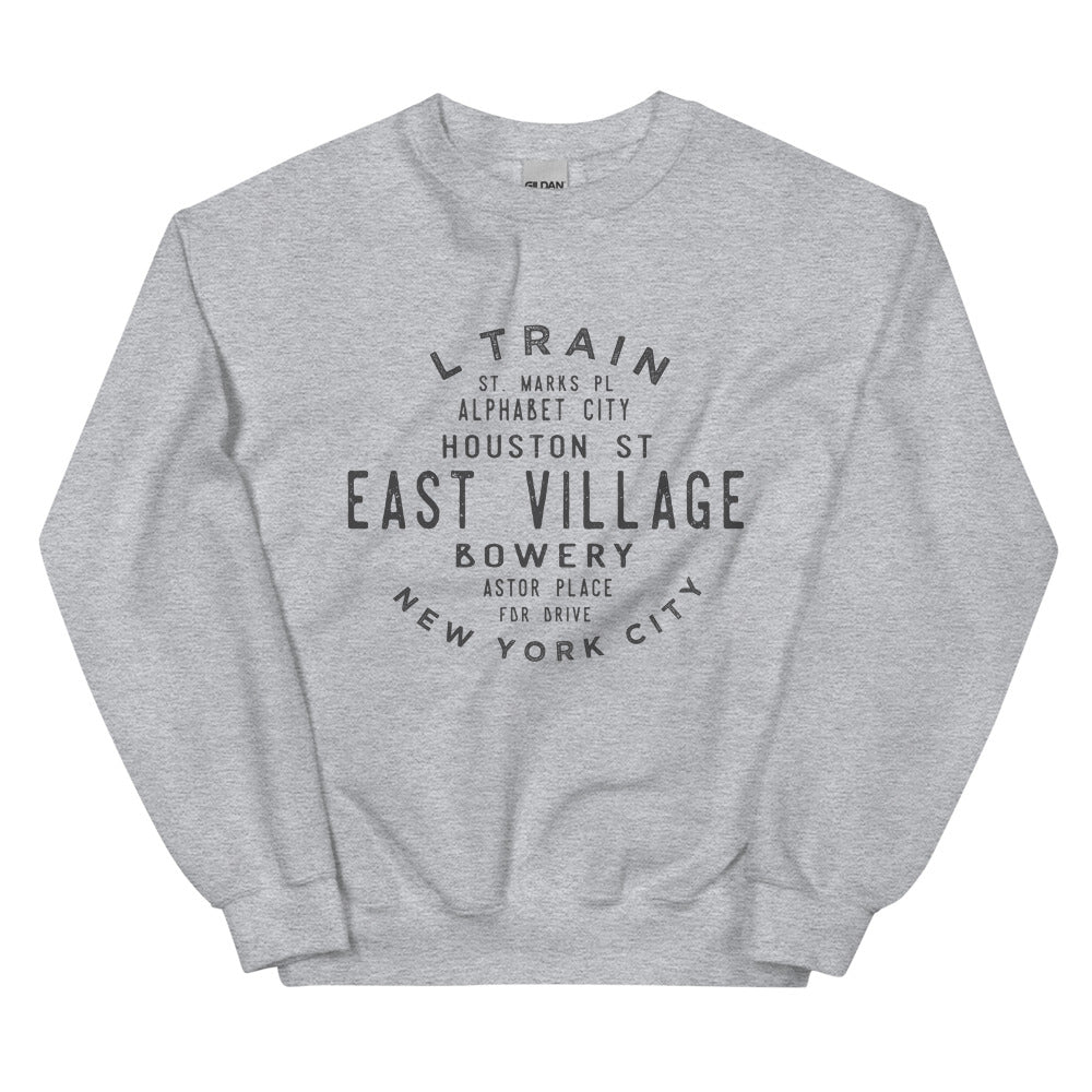 East Village Manhattan NYC Adult Sweatshirt