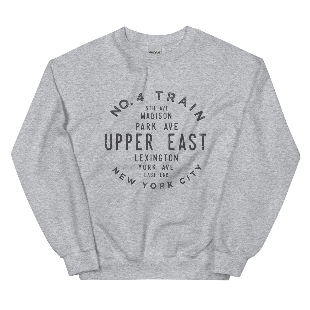 Upper East Manhattan NYC Adult Sweatshirt
