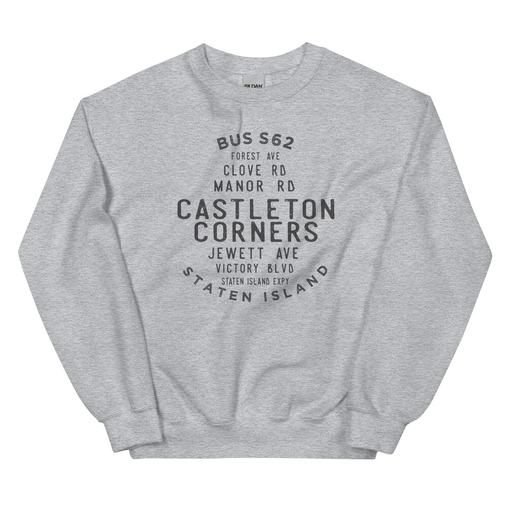 Castleton Corners Staten Island NYC Adult Sweatshirt
